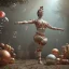 Placeholder: Ultra realistic circus scene. Classic acrobat woman, waist up view, Wes Anderson style, happy, bubbles, highly detailed, concept art, unreal engine 5, god rays, ray tracing, RTX, lumen lighting, ultra detail, volumetric lighting, 3d, finely drawn, high definition, high resolution.