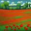 Placeholder: poppies in style of seurat