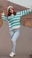 Placeholder: A full-body shot of an azeri girl