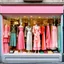 Placeholder: A shop window with women's fashion all bright and delicate colors