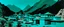 Placeholder: A teal Eastern village near a gorge and a mountain designed in ancient Egyptian pottery painted by Andy Warhol