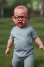 Placeholder: George costanza toddler, angry, full body, fitness, bokeh, hyper realistic