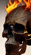 Placeholder: A beautiful highly detailed ornate intricate portrait of a flaming demon skull made of shiny obsidian glass :: reflective, glassy :: subtractive lighting, backlit :: by John William Waterhouse, Greg Rutkowski, HR Giger :: hyperrealistic, hyper detailed, photorealistic :: epic, incredible composition, amazing depth, meticulously composed, 16k resolution concept art :: fantasy magazine cover art