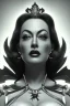 Placeholder: Joan Crawford as evil queen in black leather, busty, cleavage, dominatrix, curvy, angry, stern look. unreal 5, octane render, cinema4d, dynamic lighting, dramatic lighting, 4k, redshift render, highly detailed, hyper realistic,anthropomorphic