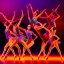 Placeholder: Jazz dancers, Silhouettes, gestures, vivid colors