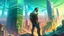 Placeholder: man working with a background of skyscrapers, art gta 5 cover, official fanart behance hd artstation by jesper ejsing, by rhads, makoto shinkai and lois van baarle, ilya kuvshinov, ossdraws that looks like it is from borderlands and by feng zhu and loish