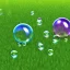 Placeholder: Soap bubbles on grass