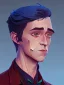 Placeholder: Portrait of a 30 year old strange gay wizard like Mary Poppins