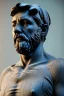 Placeholder: Ultra Realistic image, classical renaissance sculpture, marble material, Lionel Messi, emperor style, chisel style, waist up portrait, epic, celestial, cinematic lighting, God light, god rays, 4k resolution, smooth details, ornate details, soft lighting, unreal engine 5, sky background.