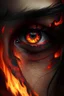 Placeholder: fiery eyes