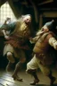 Placeholder: A Norwegian viking dancing a jig with Rumplestiltskin while God laughs