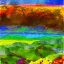 Placeholder: Landscape Conceptual Art in the style of VrubelLandscape Sunny Day Flowers Sea Concept Art Vrubel Style