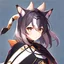 Placeholder: Anime portrait, anthropomorphic wolf character with fox ears and a tiger's tail, 8K resolution, ultra graphics, high quality, and detailed with lines.