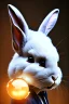 Placeholder: Sweet Rabbit mask, suit, photo studio, black background, unreal engine 5, concept art, ray tracing, lumen lighting, ultra detail, volumetric lighting, 3d.