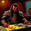 Placeholder: Klingon artist working in oils.