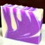 Placeholder: Lavender goat milk soap abstract on space