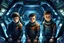 Placeholder: 12 year old boys, prisoners, in a space station, futuristic, intricate