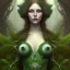 Placeholder: Dryad sorcerer, art nouveau, portrait