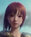 Placeholder: Anime girl cute neck head portrait, warrior costume, village, meditation, cyberpunk, 8k quality