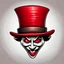 Placeholder: a red hat clipart style logo that looks like the mad hatters hat