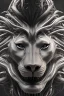 Placeholder:  lion alien, head,8 eyes, evil, 8k, finely detailed, photo realistic, HR Giger style