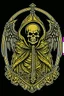 Placeholder: A coat of arms featuring the angel of death, simple