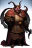 Placeholder: A jolly fat tiefling noble with a dark shadow behind him