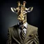 Placeholder: Giraffe wearing a suit