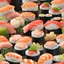 Placeholder: illustration of sushi as castle. 3D. 4k. portrait. highly detailed. sharp focus. high resolution. full color. cinema lighting