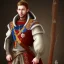 Placeholder: A beautiful prince in royal medieval outfit