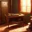 Placeholder: Very old stuff in a room, wide angle view, nostalgia, '50 style, realistic rendering