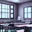 Placeholder: Anime girl study classroom, unreal engine 5 --ar 2:1