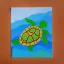 Placeholder: turtle and flower and mountain