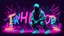 Placeholder: Grunge Neon Hip Hop Background.