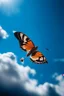 Placeholder: Butterfly fading and floating into the sky