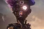 Placeholder: Beautiful steampunk portrait of a robot marionette in a gemstone mask