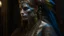 Placeholder: woman wearing colorful Death day face paint., painting by Donato Giancola and John Bauer and Vermeer, embroidered velvet, iridescent beetles, rich color, ornate headdress, flowing robes, lost runes, ancient civilizations,featured on Artstation, cgisociety, unreal engine