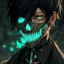 Placeholder: fantasy art, man, half-elf, young, noble, half mask, pale skin color