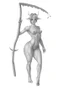 Placeholder: a forest fairy with horns and developed muscles