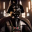 Placeholder: darth vader, upper body portrait, shot by Nikon Z9, ultra high quality, cinematic lighting, rule of thirds, golden hour, space in the background, dark ambient,