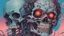 Placeholder: a close up of a person with a skull on their head, blue and black colors, anime skull portrait man, scary detailed art in color, hiroyuki-mitsume takahashi, nychos art aesthetic, half man half skeleton, anime cyberpunk art, colored manga art, rossdraws pastel vibrant, hot colors. insanely detailed, beautiful anime portrait, stunning anime face portrait, scary art in color