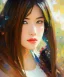 Placeholder: realist impressionist portrait of "The Curious Female" by Ross Tran rework. Masterpiece, best quality, painted impressionist brush strokes. paint drips and drabs and splatters by and by art nouveau and richard schmid . Paint spatters, drips, drabs, dynamic, artstation, artgerm