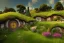 Placeholder: The town of Hobbiton in the Summer, the shire, beautiful scenic landscape, lord of the rings, wide angle, super highly detailed, professional digital painting, artstation, concept art, smooth, sharp focus, no blur, no dof, extreme illustration, unreal engine 5, photorealism, hd quality, 8 k resolution, cinema 4 d, 3 d, beautiful, cinematic, art by artgerm and greg rutkowski and alphonse mucha and loish and wlop