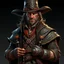 Placeholder: fantasy wild west bandit mage grimdark realistic