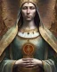 Placeholder: The Virgin Mary, cries with blood, Outlast, photorealistic illustration, 8k