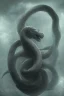 Placeholder: Full body photography of an ethereal Jörmungandr the world snake, water theme art, Dark moody night atmosphere, by Michelangelo, 8K, high body details, anatomically perfect body, oak tree roots,