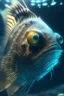 Placeholder: Half fish half alien ,cinematic lighting, 4k resolution, smooth details.