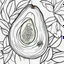 Placeholder: bold and easy Coloring page for toodlers, with a whole avocado fruit, very Bold outlines and white background, minimum amount of details, very simple, very thick outlines