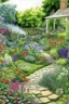 Placeholder: English country garden in the style of Joshua smith artist