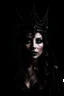 Placeholder: queen of darkness, 85mm photography, studio lighting